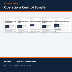 HazWastePros Operations Control Bundle